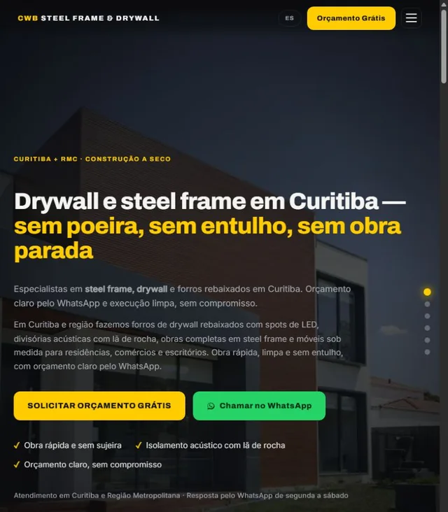 CWB Drywall e Steel Frame: tablet