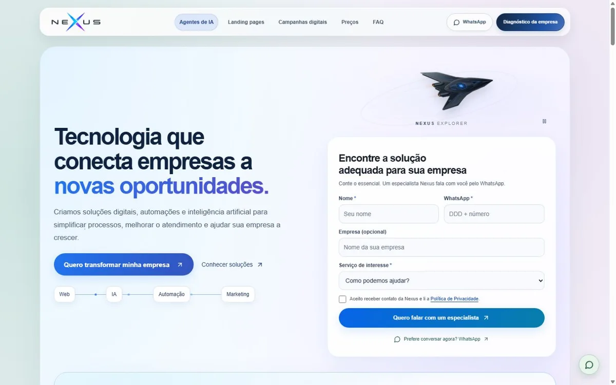 Nexus Curitiba: desktop